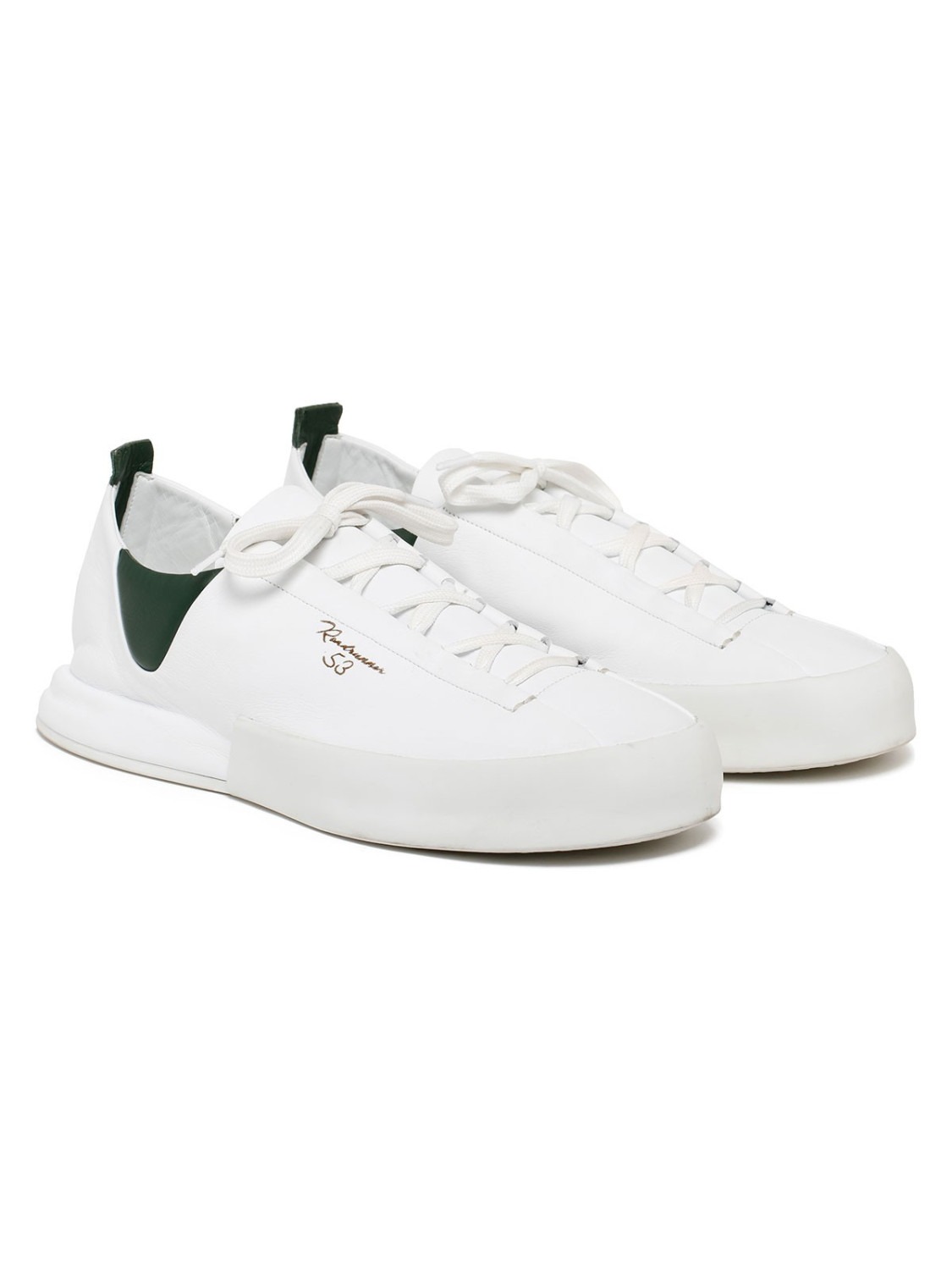 Silvano Sassetti Sneakers Durante bianco e verde Saldi Di Fabbrica