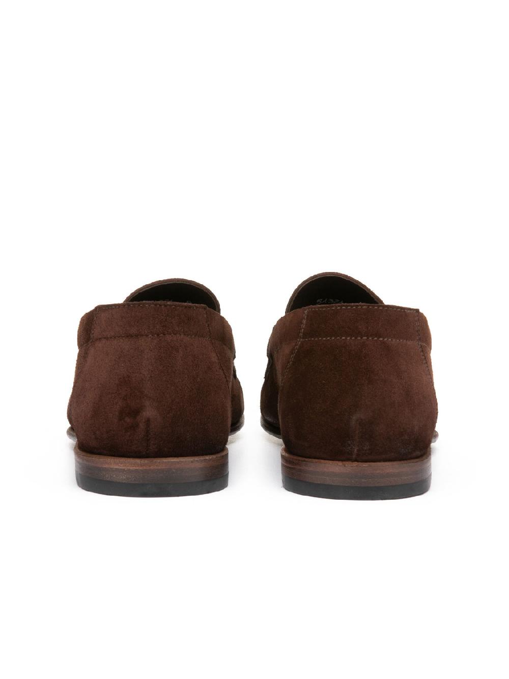 Silvano Sassetti Mocassini Penny in suede marrone Vendite Flash