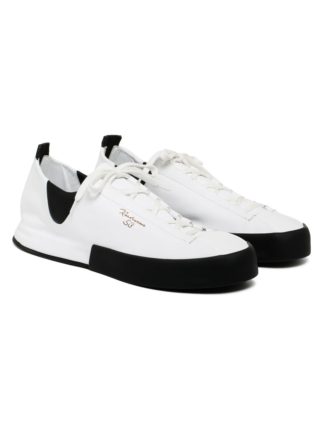 Silvano Sassetti Sneakers Acquarone bianche e nere Negozio
