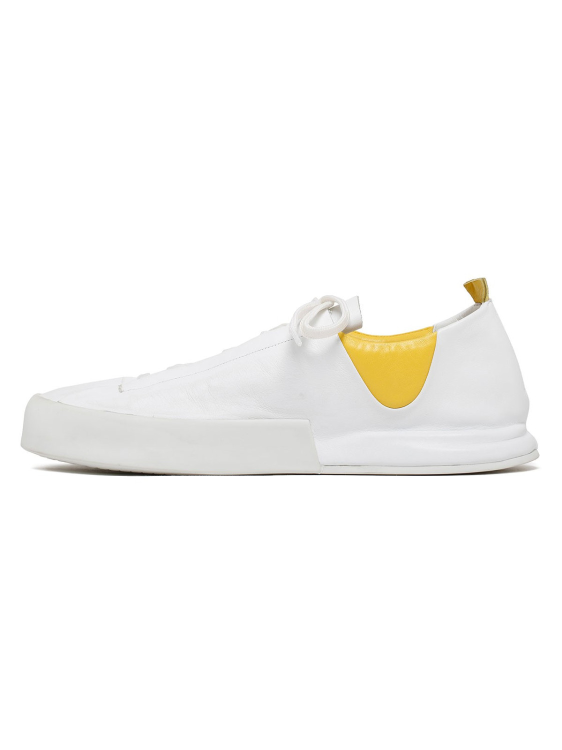 Silvano Sassetti Sneakers Epis bianco e giallo Moda