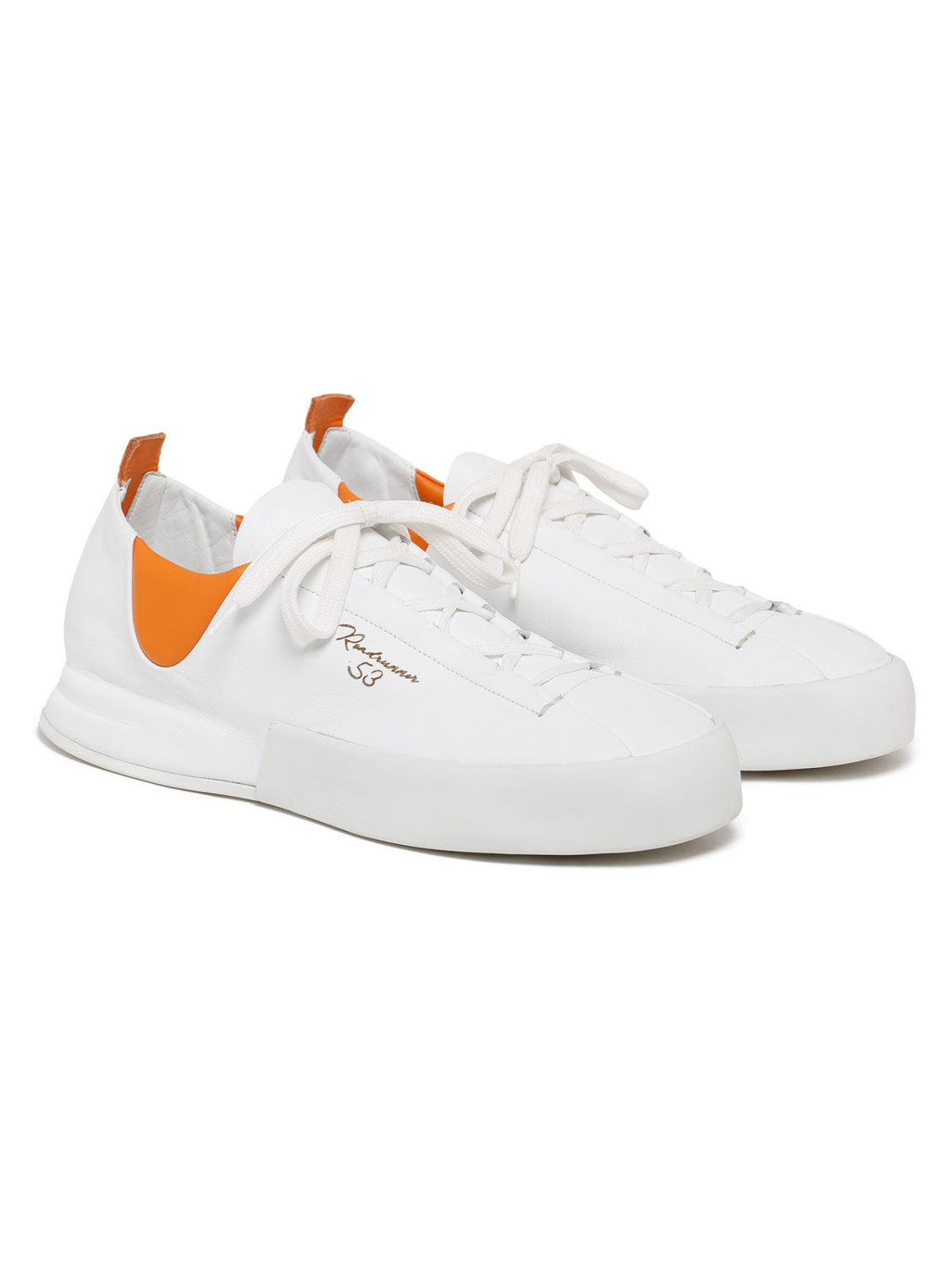 Silvano Sassetti Sneakers Incerti bianco e arancione 2025