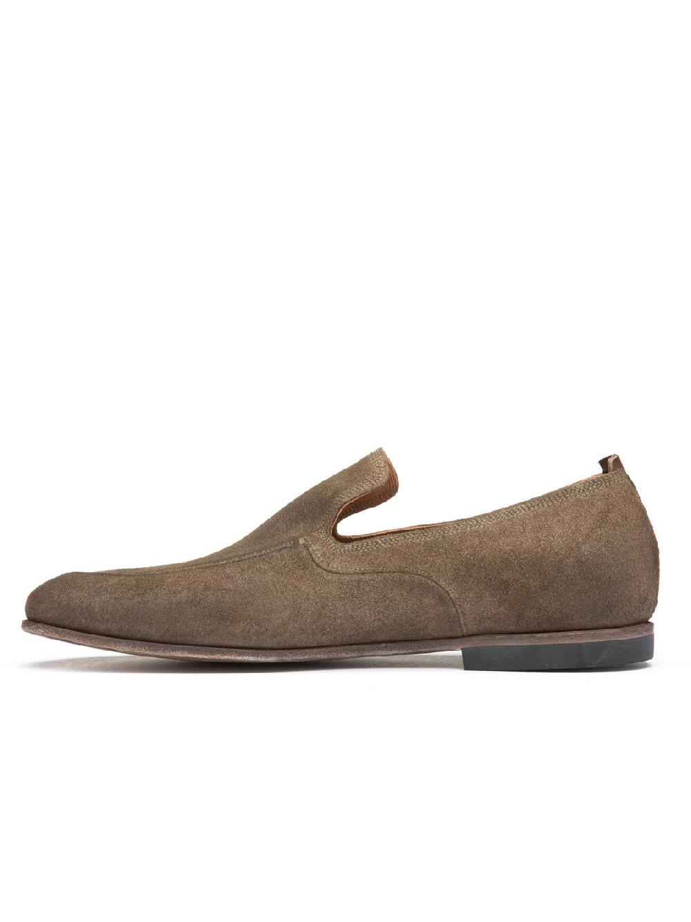 Silvano Sassetti Mocassini in suede color taupe Italia