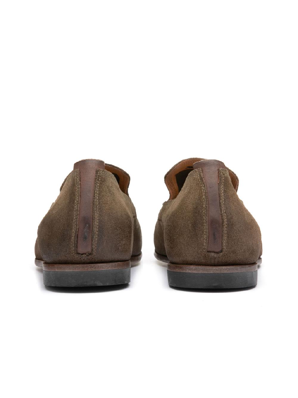 Silvano Sassetti Mocassini in suede color taupe Italia