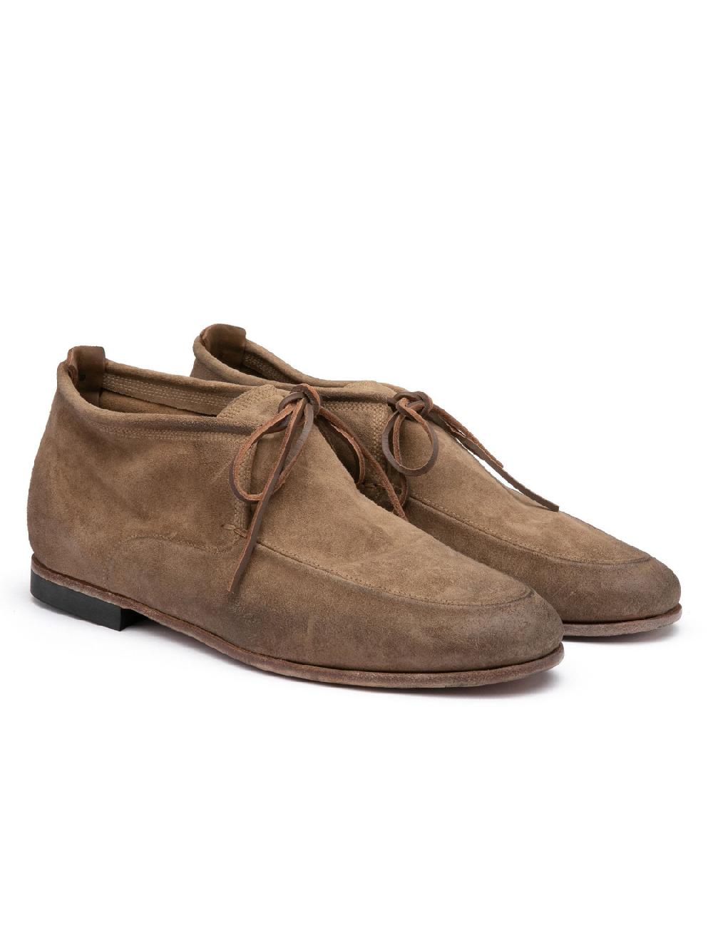 Silvano Sassetti Stivaletti Chukka in suede color argilla Qualità