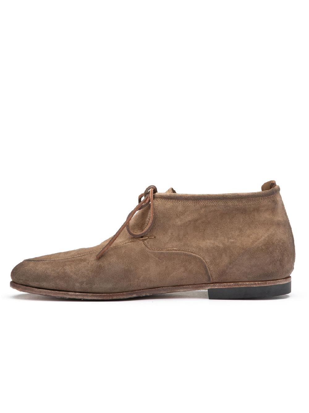 Silvano Sassetti Stivaletti Chukka in suede color argilla Qualità