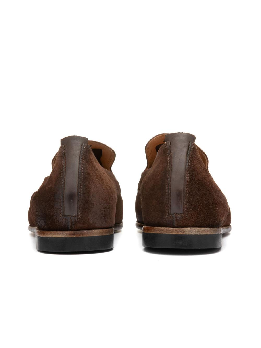 Silvano Sassetti Mocassini in suede marrone Pezzi Unici