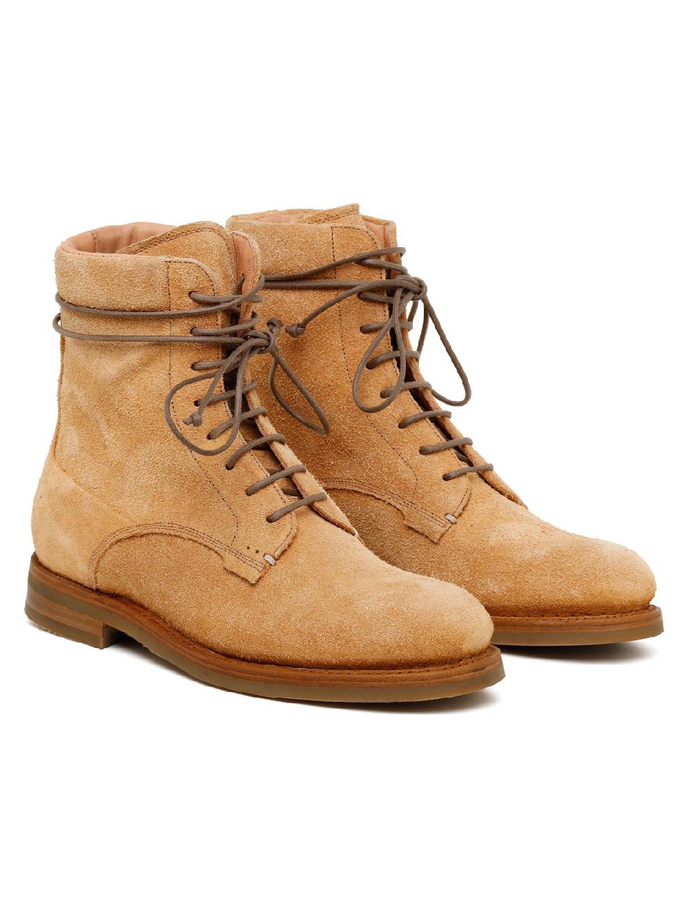 Silvano Sassetti Courmayer stivaletti in suede color brandy Promozione Limitata