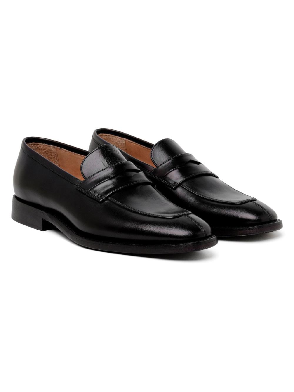 Silvano Sassetti Mocassini Marsiglia in pelle nera Shopping Online
