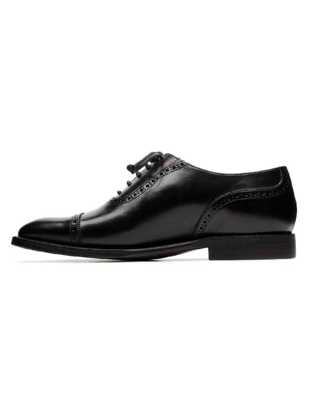 Silvano Sassetti Scarpe stringate Lione in pelle nera Prezzo Ridotto