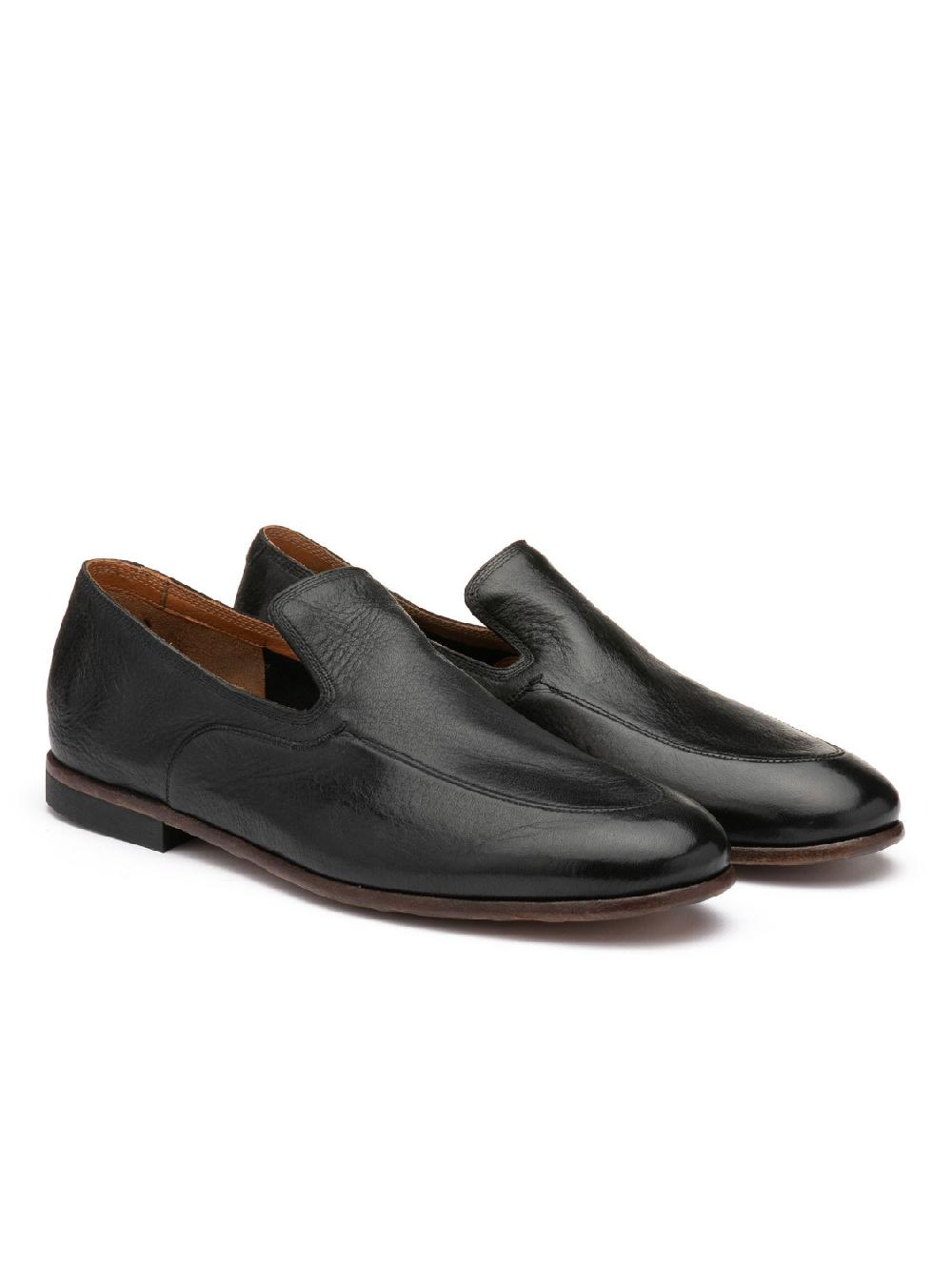 Silvano Sassetti Mocassini in pelle nera Sconto