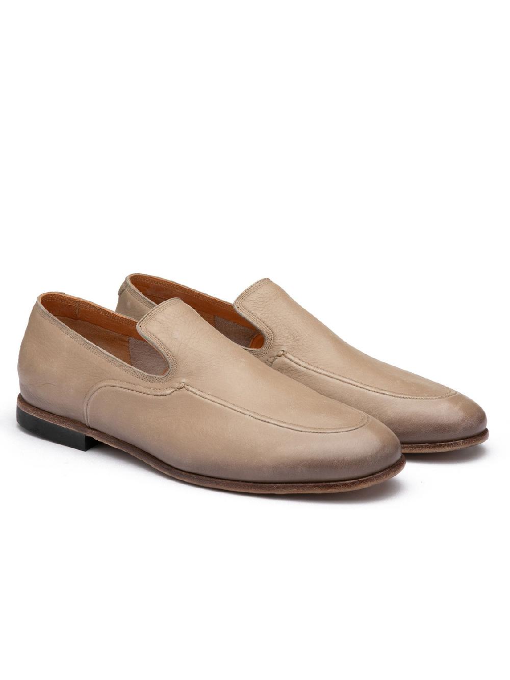 Silvano Sassetti Mocassini in pelle color crema Economico