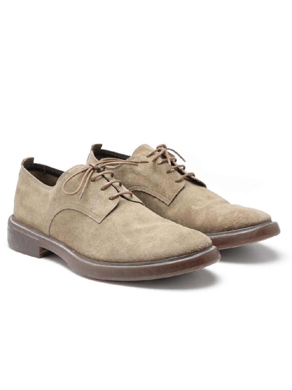 Silvano Sassetti Scarpe allacciate in suede color tortora Online