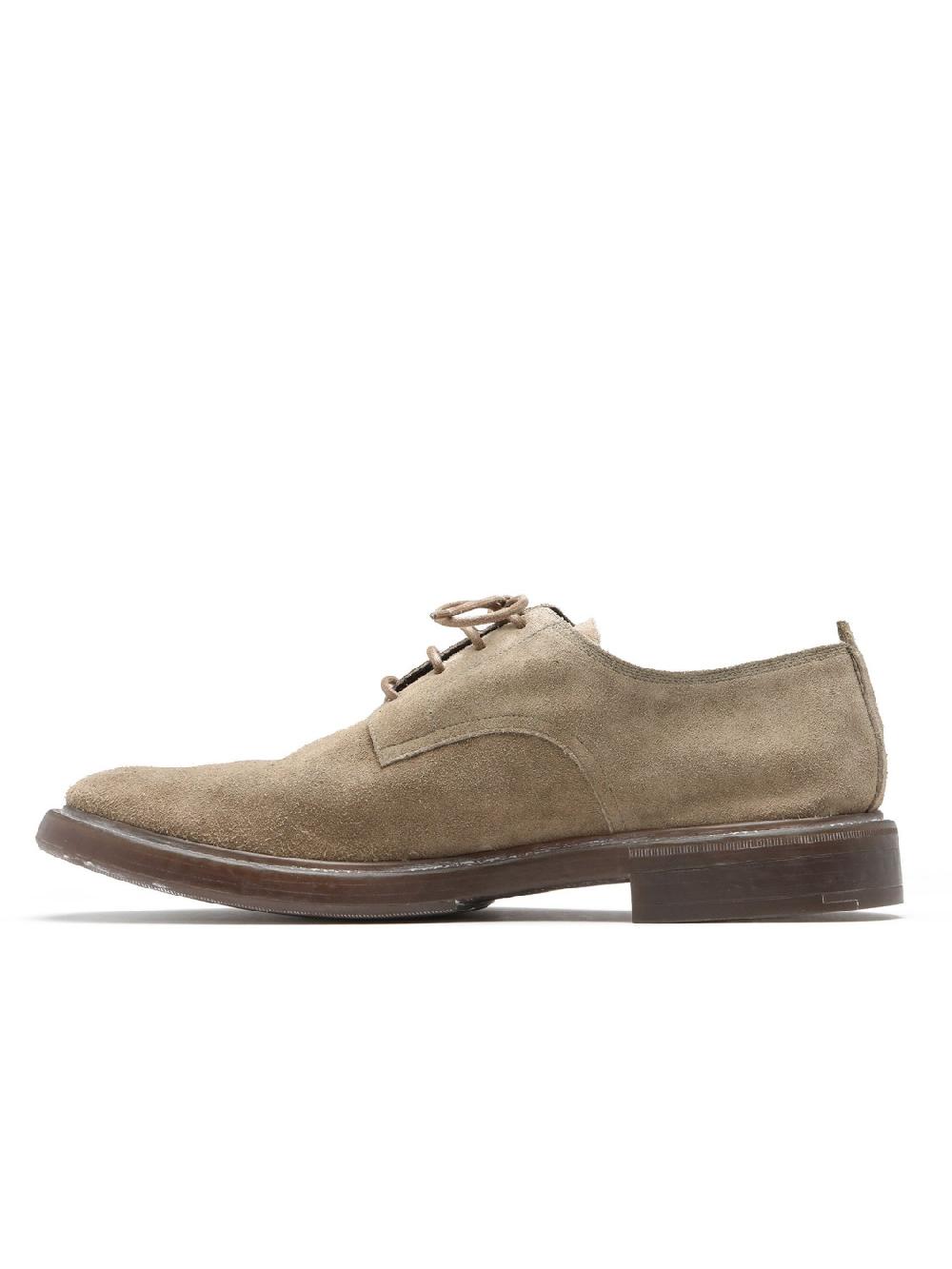 Silvano Sassetti Scarpe allacciate in suede color tortora Online