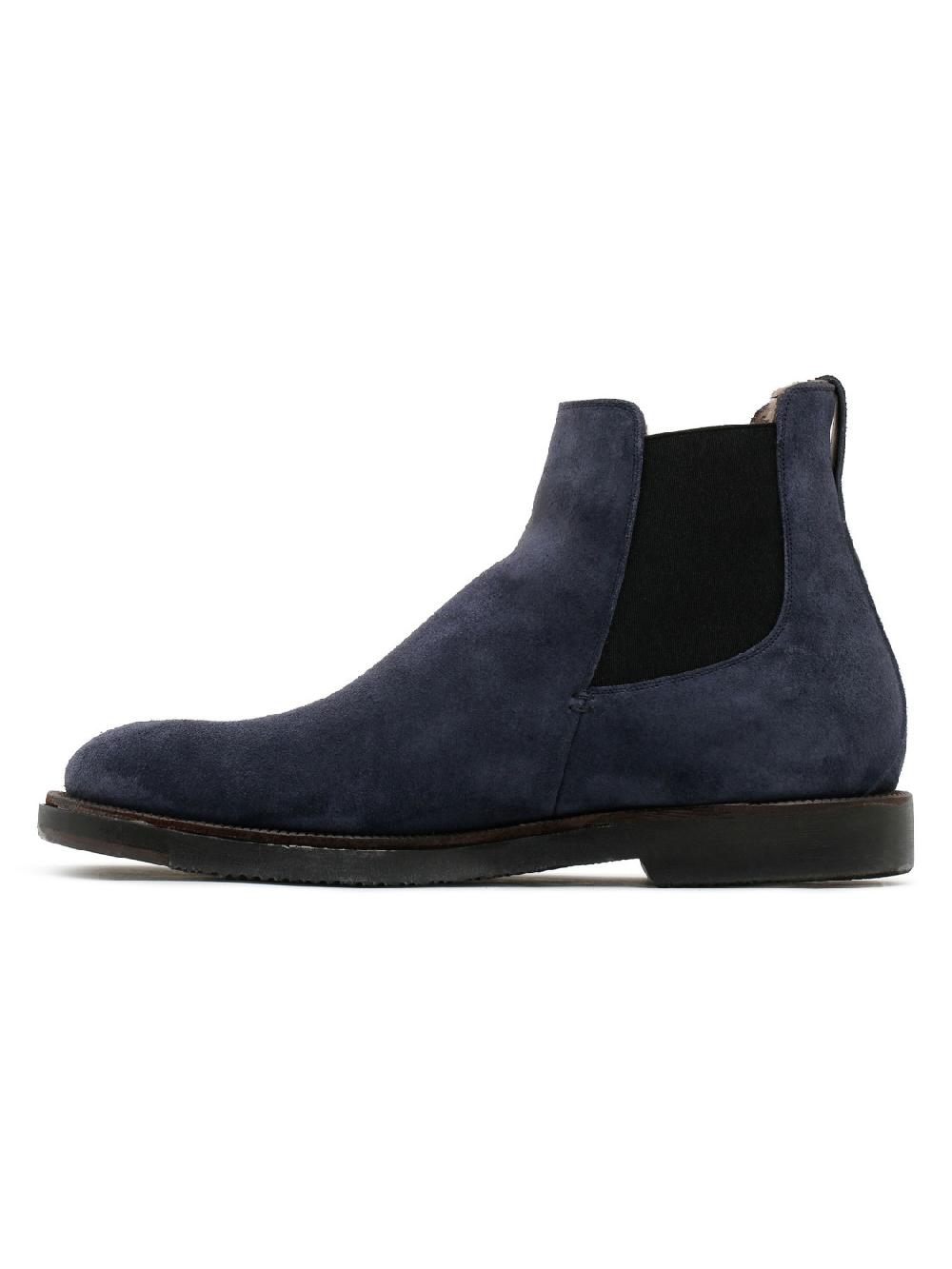 Silvano Sassetti Stivaletti in suede blu Offerte