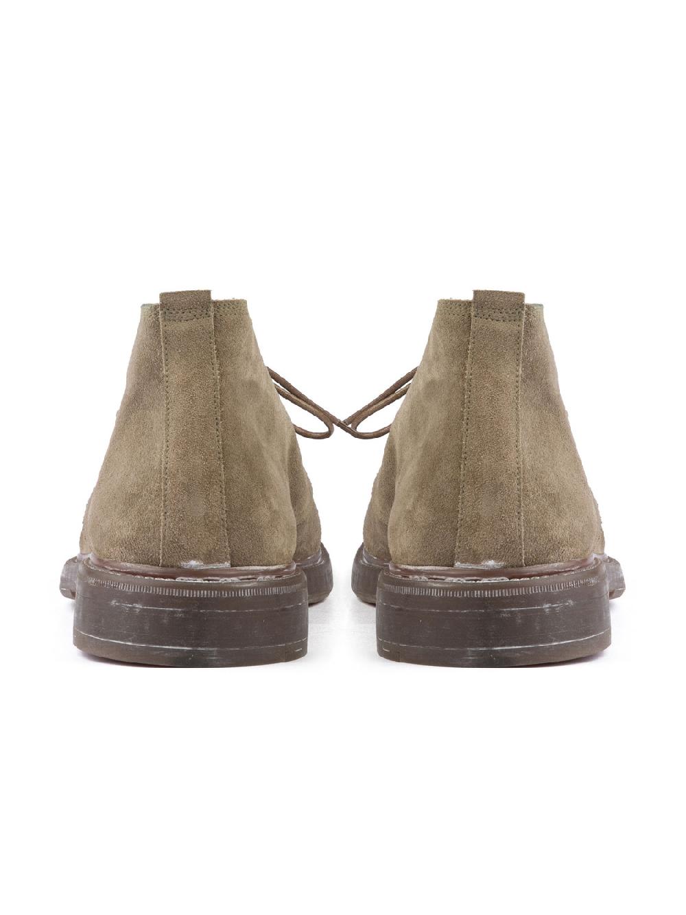Silvano Sassetti Polacchini in suede color tortora Nuova