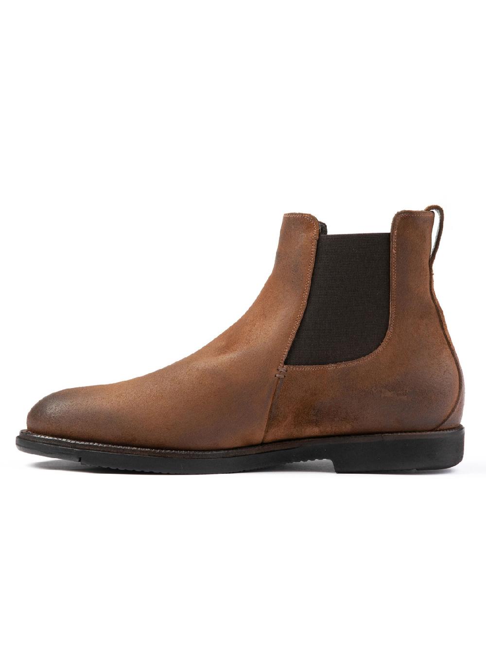 Silvano Sassetti Stivaletti in suede color brandy Italia