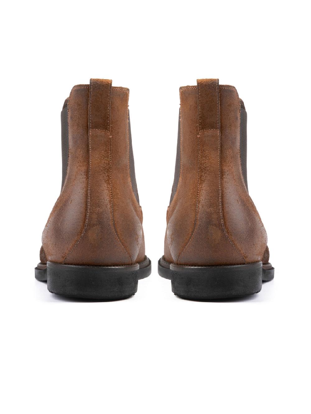 Silvano Sassetti Stivaletti in suede color brandy Italia