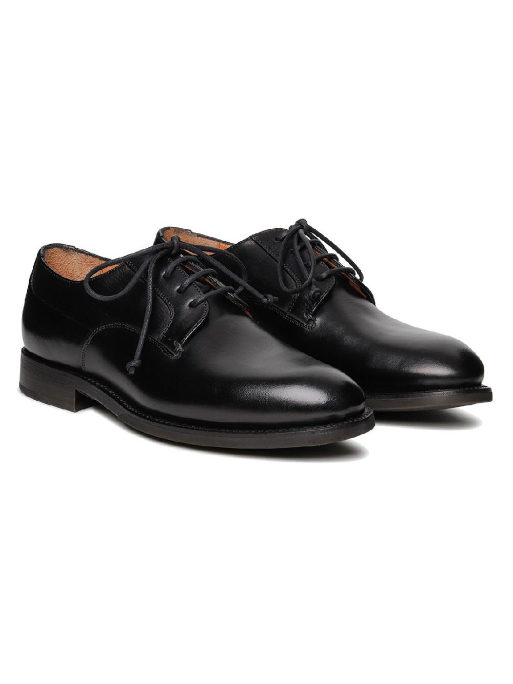 Silvano Sassetti Scarpe Derby Firenze in pelle nera Spedizione gratuita