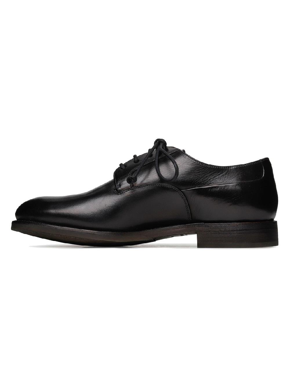 Silvano Sassetti Scarpe Derby Firenze in pelle nera Spedizione gratuita