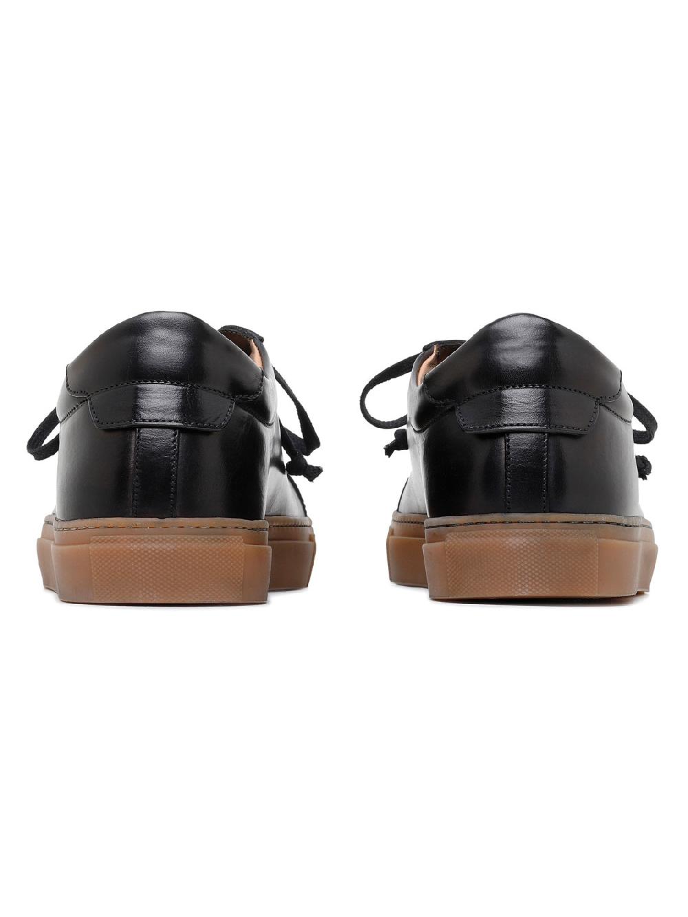 Silvano Sassetti Sneaker Romilly in pelle nera Nuovo