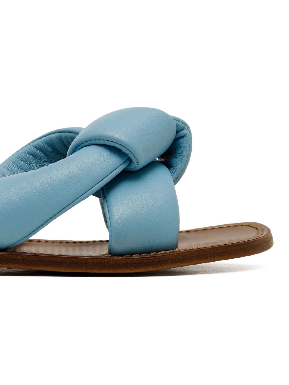 Silvano Sassetti Sandali in pelle azzurra Promozione Limitata