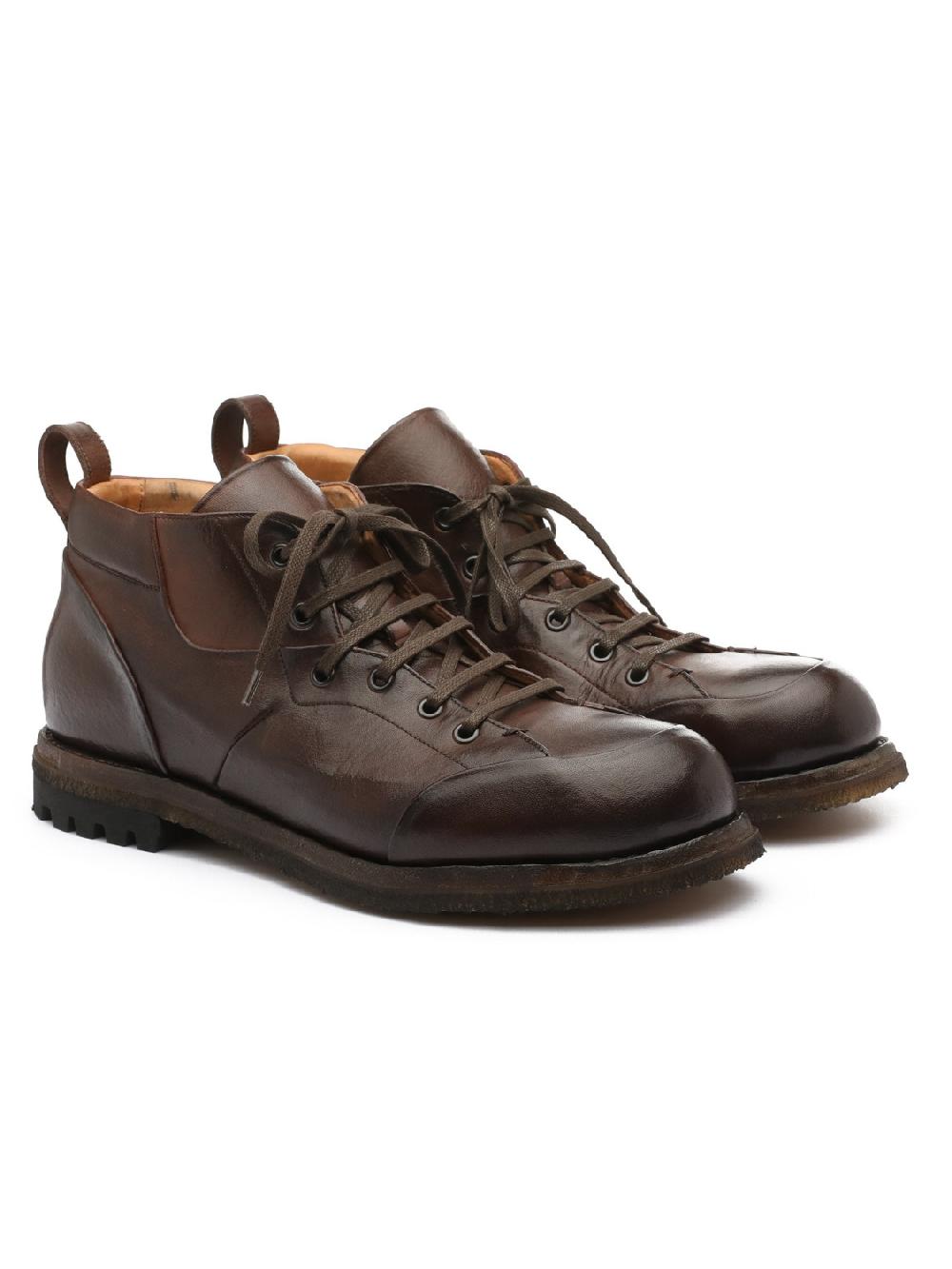 Silvano Sassetti Stivaletti in pelle marrone Sconto