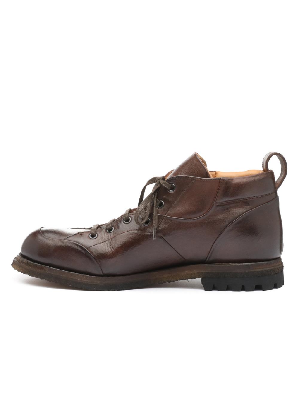 Silvano Sassetti Stivaletti in pelle marrone Sconto