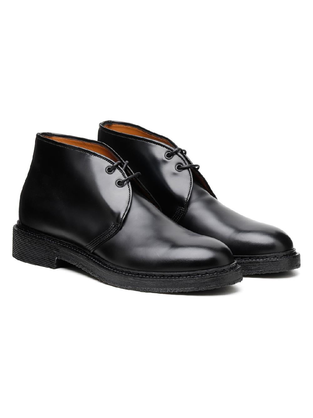 Silvano Sassetti Stivaletti in pelle nera Saldi Di Fabbrica
