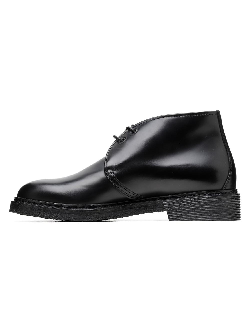 Silvano Sassetti Stivaletti in pelle nera Saldi Di Fabbrica