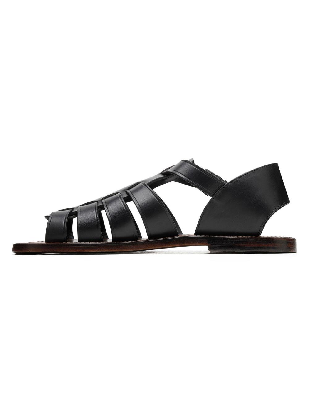 Silvano Sassetti Sandali Gladiator in pelle nera I Più Venduti