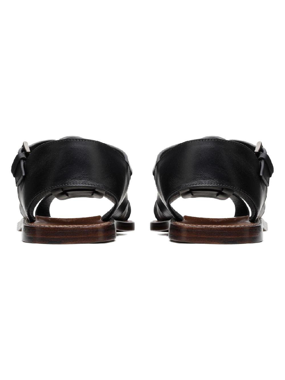 Silvano Sassetti Sandali Gladiator in pelle nera I Più Venduti
