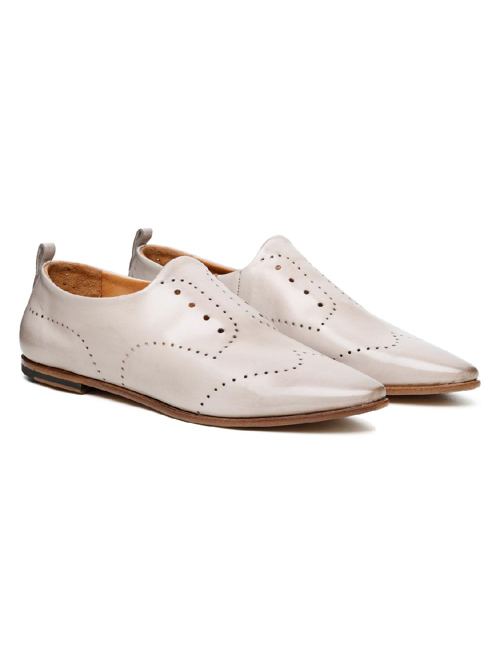 Silvano Sassetti Slippers in pelle color crema Vendita