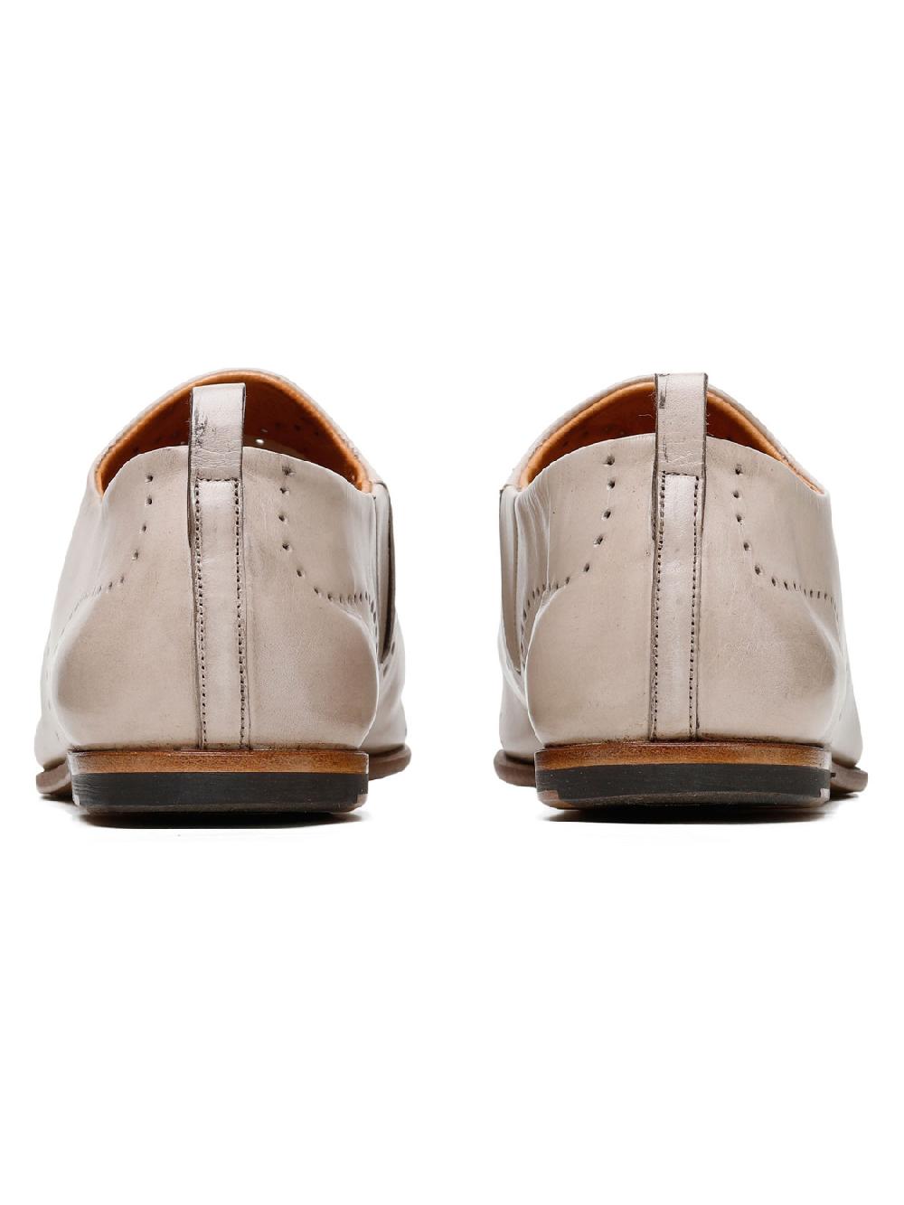 Silvano Sassetti Slippers in pelle color crema Vendita