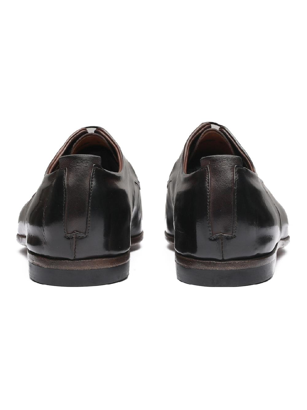 Silvano Sassetti Scarpe Derby in pelle marrone scuro Promozione