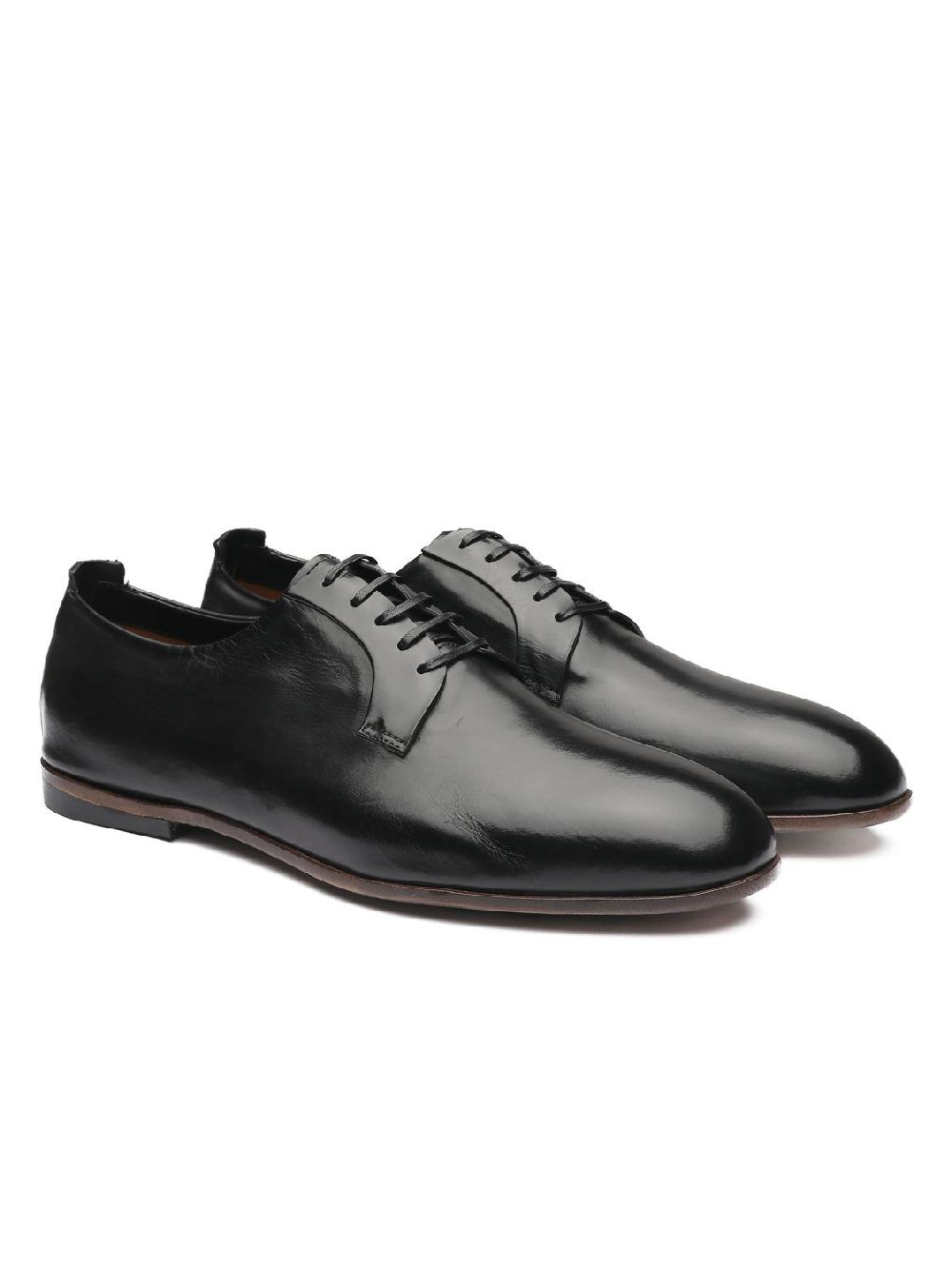 Silvano Sassetti Scarpe Derby in pelle nera Pezzi Unici