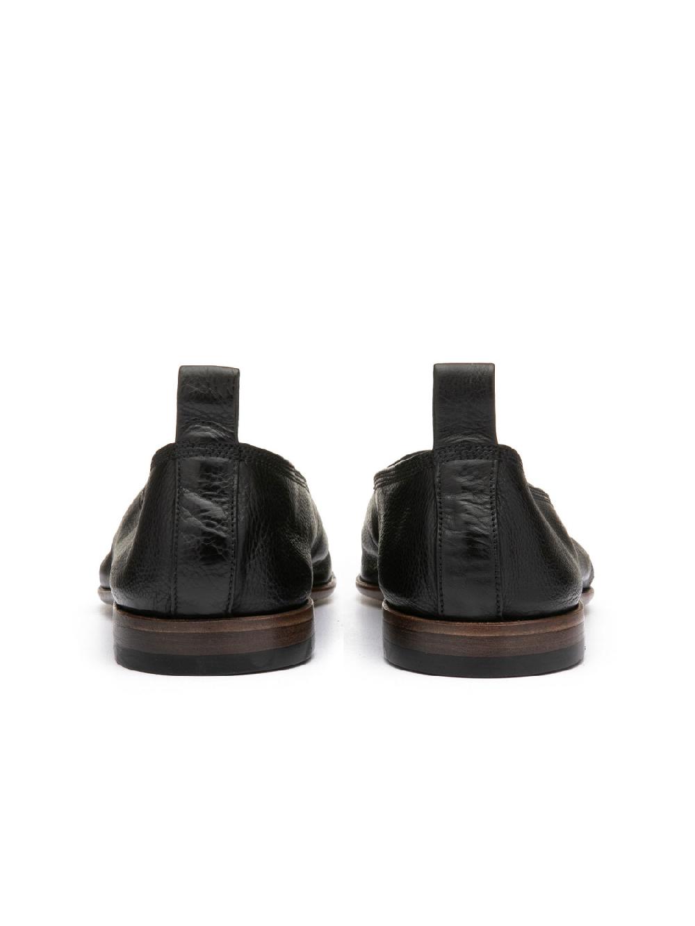 Silvano Sassetti Slippers in pelle di colore nero Negozi Online