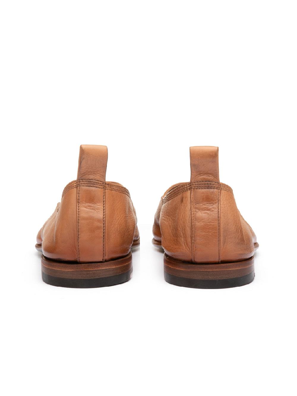 Silvano Sassetti Slippers in pelle color caramello Consegna Veloce
