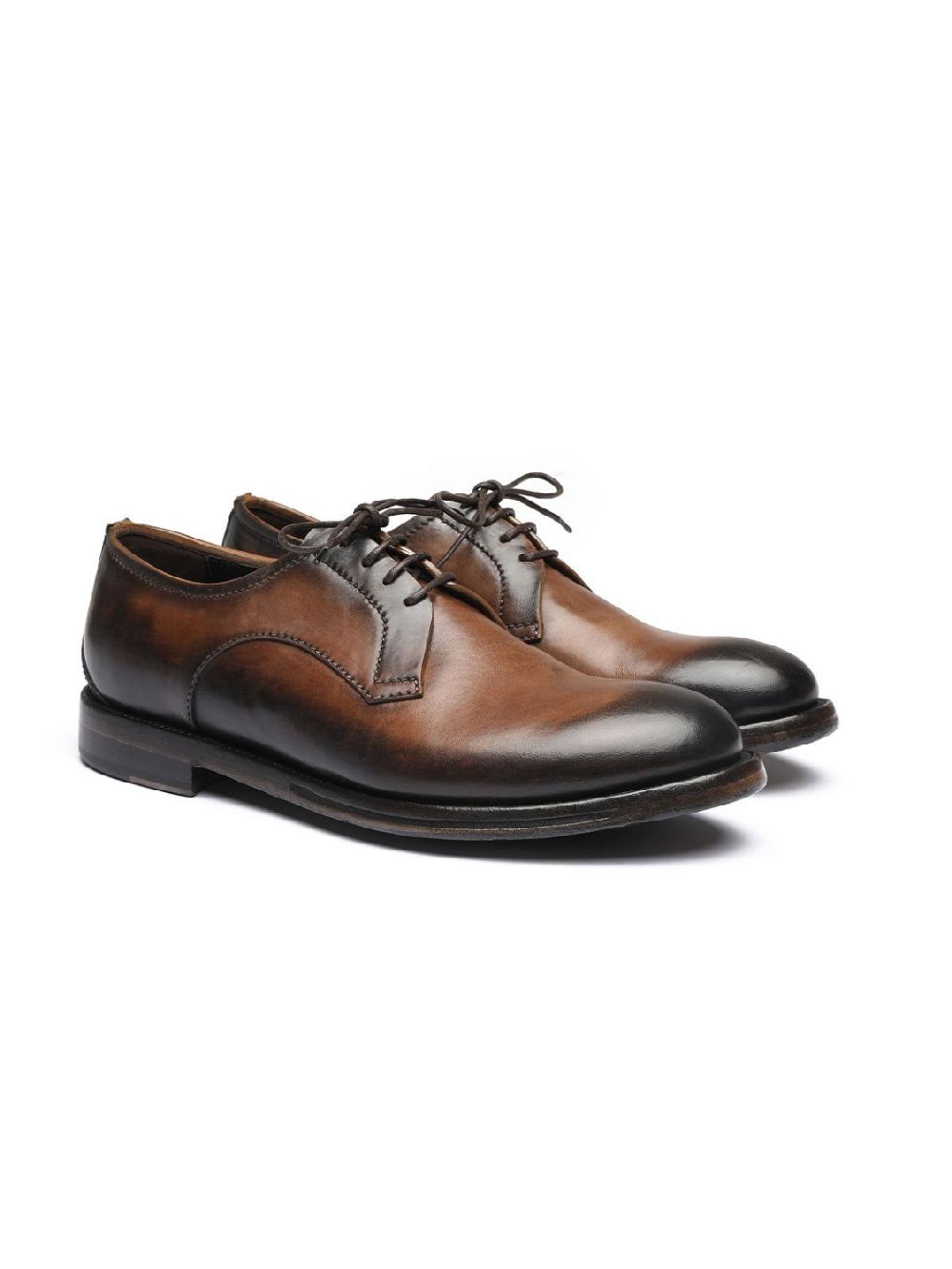 Silvano Sassetti Scarpe Derby in pelle marrone Shopping Online