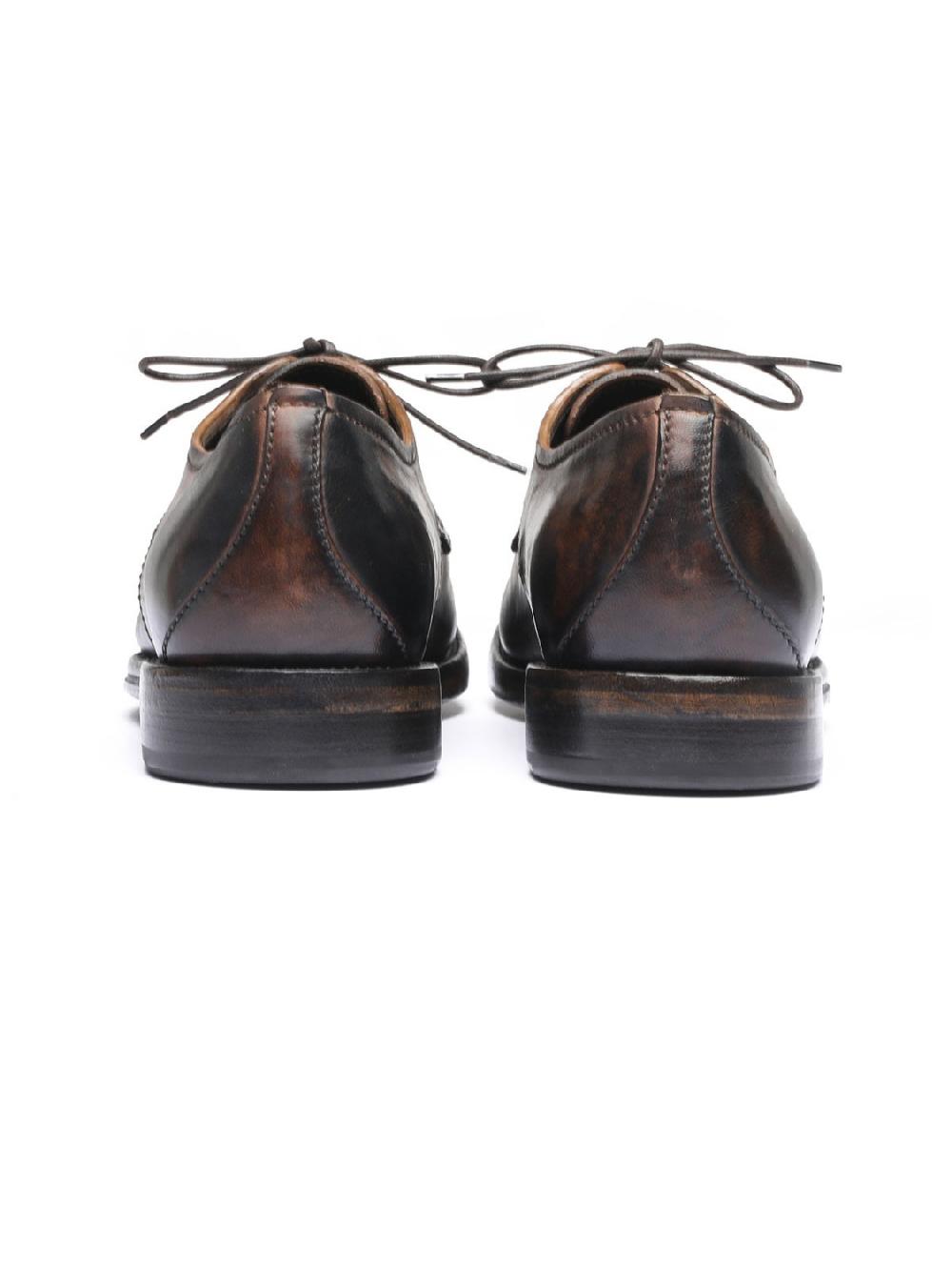 Silvano Sassetti Scarpe Derby in pelle marrone Shopping Online