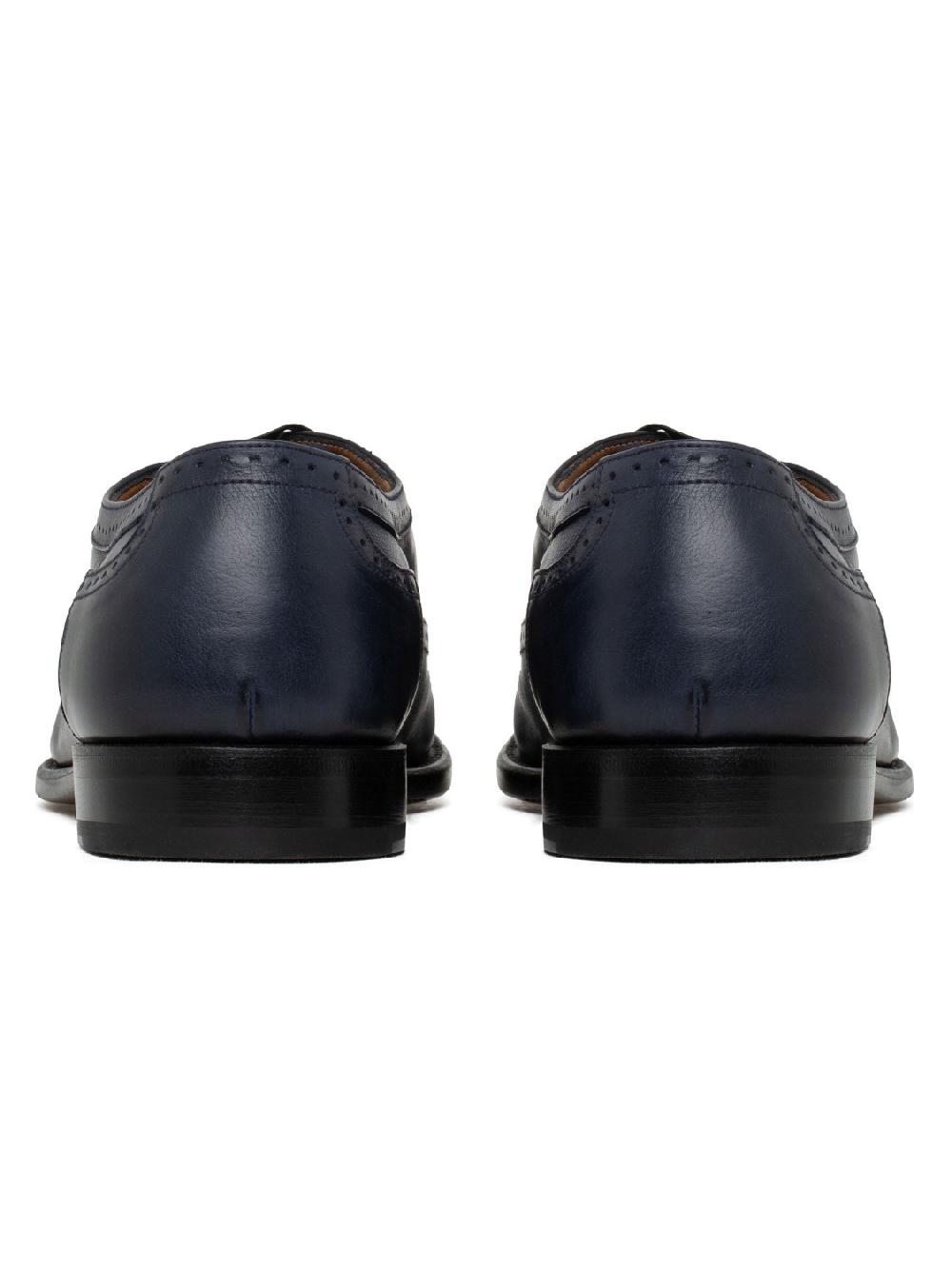 Silvano Sassetti Scarpe Derby in pelle blu Sottocosto