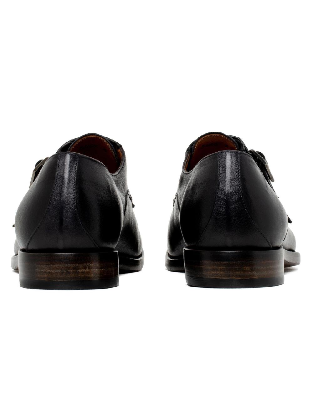 Silvano Sassetti Scarpe monk nere con doppia fibbia Convenienza