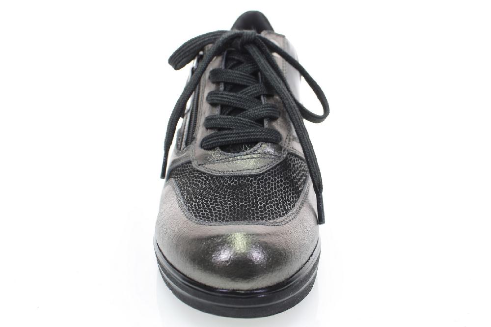 Soffice Sogno Sneaker in pelle con lacci e zip Nuova