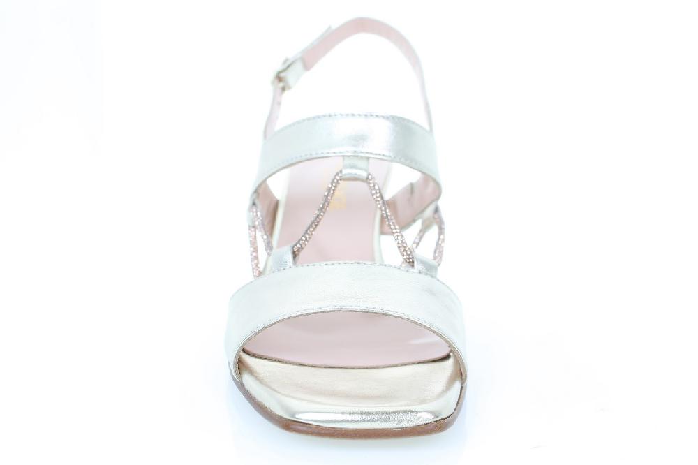 Soffice Sogno Sandalo in pelle laminata In Linea
