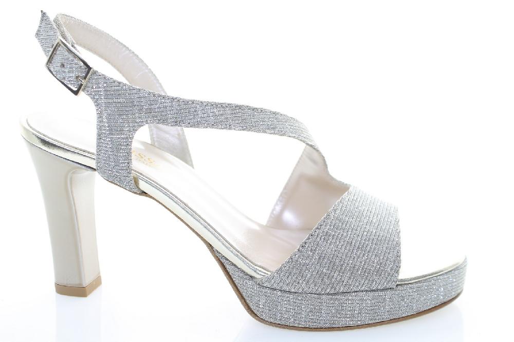Soffice Sogno Sandalo in tessuto effetto glitter Nuovo