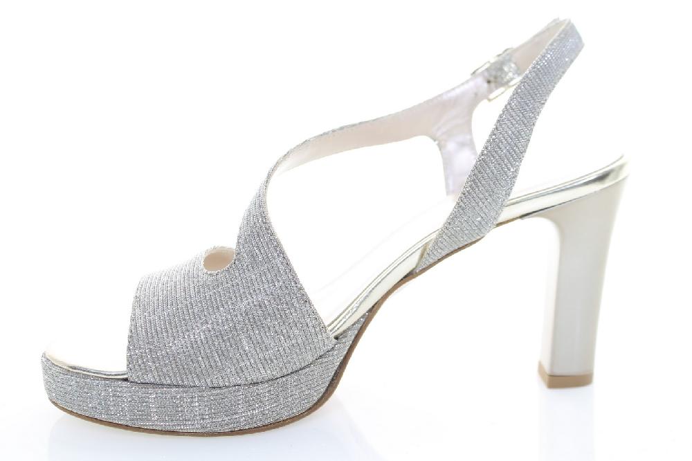 Soffice Sogno Sandalo in tessuto effetto glitter Nuovo