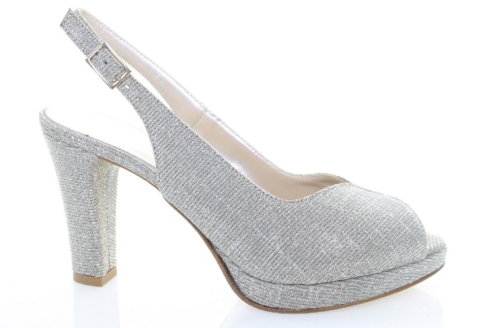 Soffice Sogno Sandalo in tessuto effetto glitter Saldi Di Fabbrica
