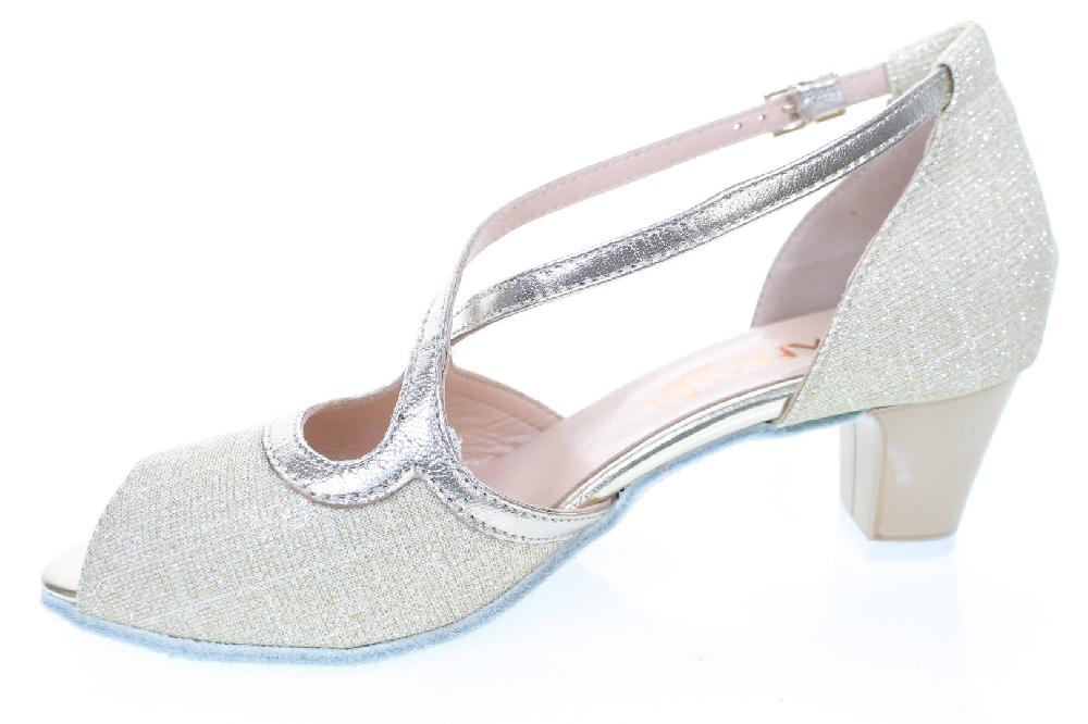 Soffice Sogno Scarpa da ballo in tessuto glitter Vendita Economica