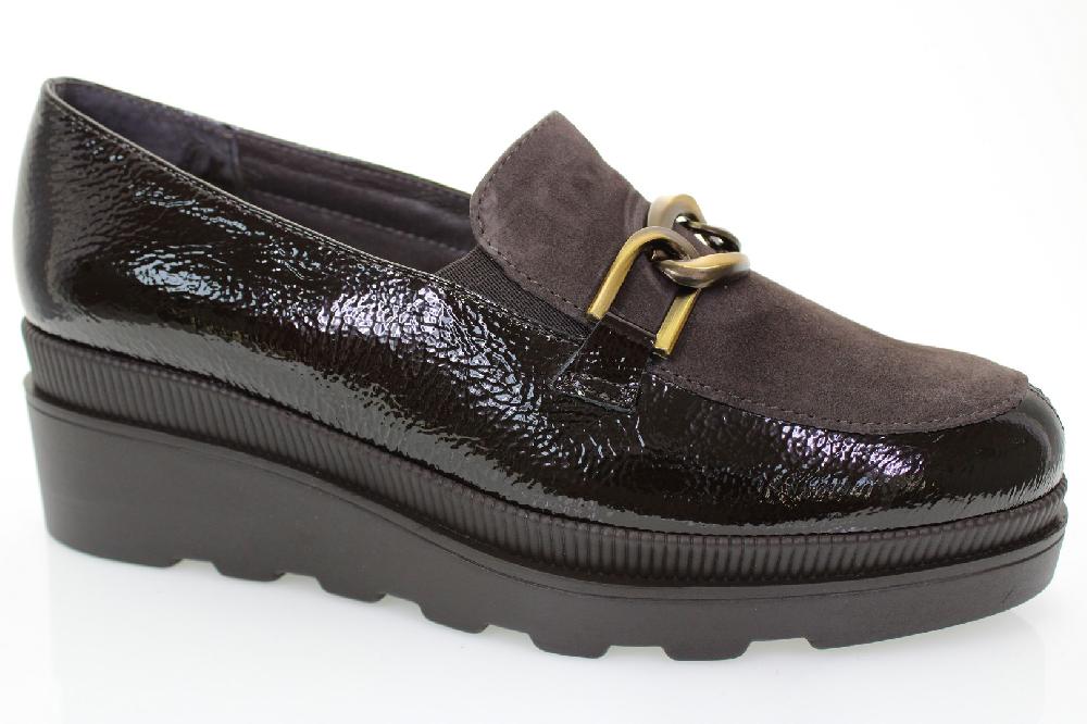 Soffice Sogno Slip on in pelle effetto vernice Italy