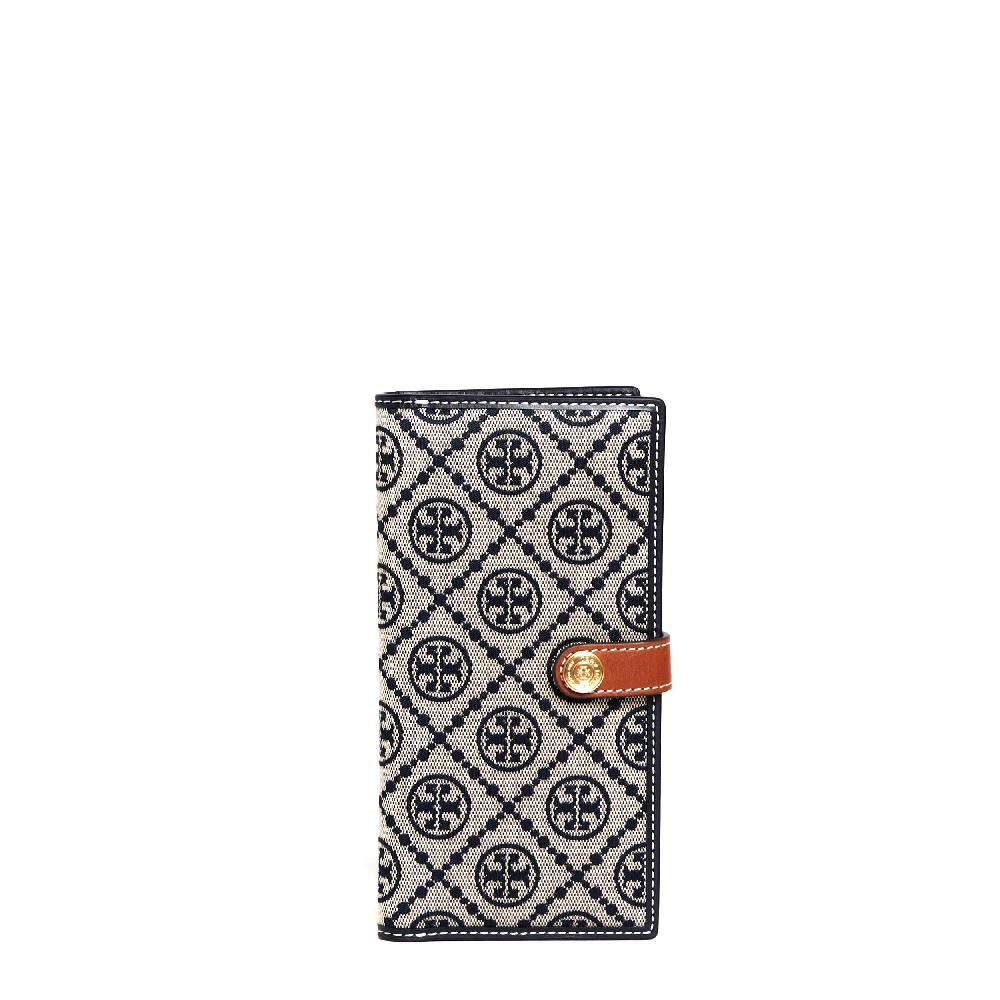 Sorelle Perego zip slim wallet tessuto logo blu I Più Venduti