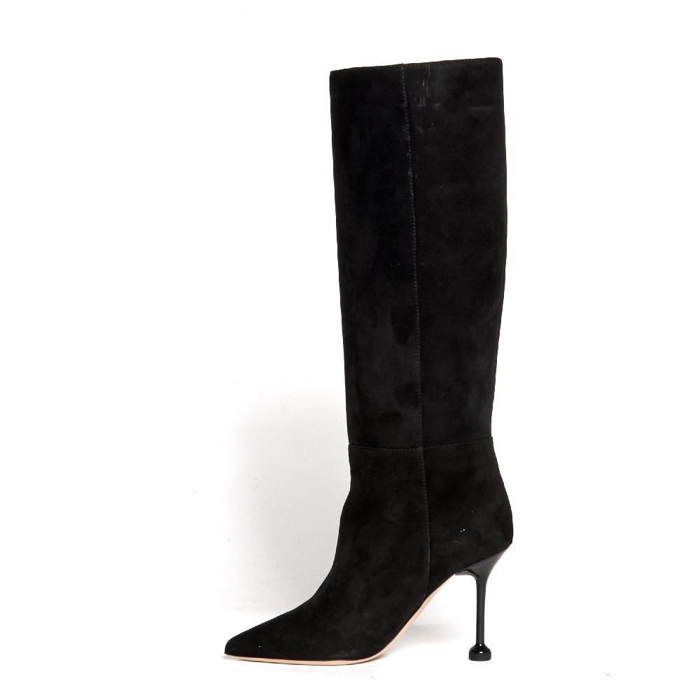 Sorelle Perego stivale in camoscio nero tacco 90 mm Negozio